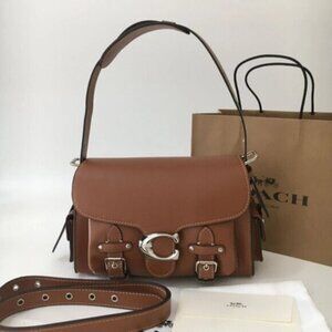 COACH Cargo Soft Tabby Shoulder Bag Brown CT721